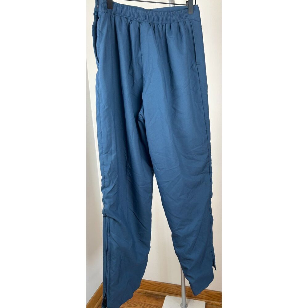 FORRESTER'S Navy Blue Elastic Waist Rain Pants Snap Zipper Golf Lined Size M - Picture 3 of 13